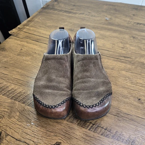 Earth Kalso Caribou Brown Suede Leather Flat Shoes - Picture 9 of 12